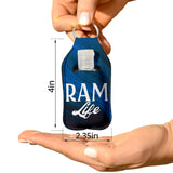 Ram Life Sanitizer Bottle Keychains