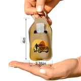 Girl Ride Car Sanitizer Bottle Keychains