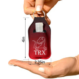 Dinosaur TRX Sanitizer Bottle Keychains